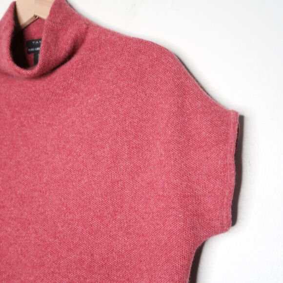 Tahari Womens Cashmere Sweater Small Red Soft Pure Luxe Quiet Luxury‎ Office - Picture 6 of 10
